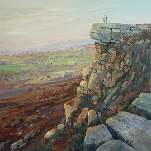 Derwent Edge by - Acrylic by Isabel Blincow