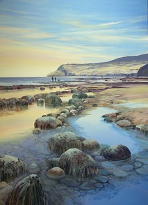 Early Morning Robin Hood's Bay - Acrylic by Isabel Blincow