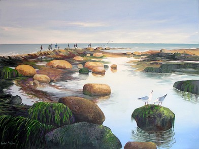 End of the Scaurs - Acrylic by Isabel Blincow