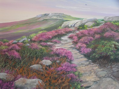 Higger Tor - Acrylic by Isabel Blincow