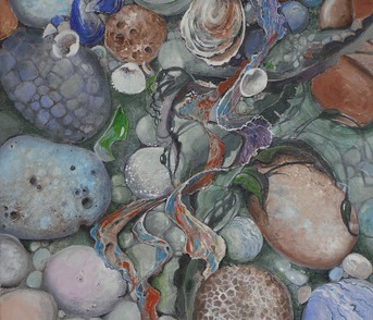 Rock Pool - Acrylic by Isabel Blincow