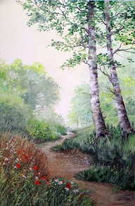 Summer Walk - Acrylic by Isabel Blincow