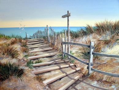 To The Beach - Acrylic by Isabel Blincow
